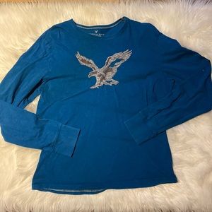 American eagle outfitter Mens Blue long sleeve shirt size medium